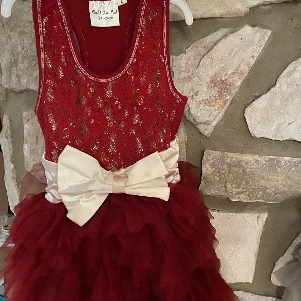 4 girls ooh la la couture red dress